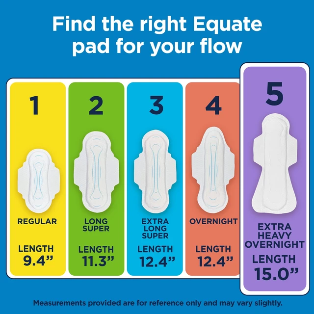Alt view image 4 of 5 - Equate Overnight Maxi Pads With Flexi-Wings Extra Heavy Overnight Absorbency Size 5 36 Count