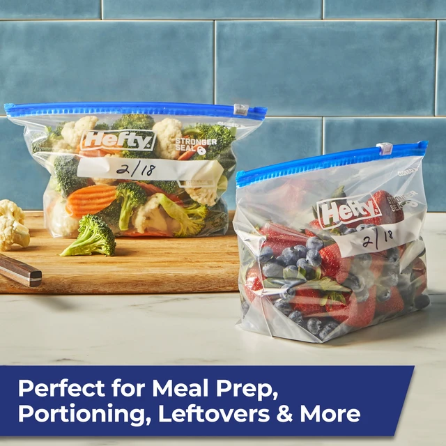 Alt view image 2 of 5 - Hefty Slider Half Gallon Freezer Bags, 40 Count
