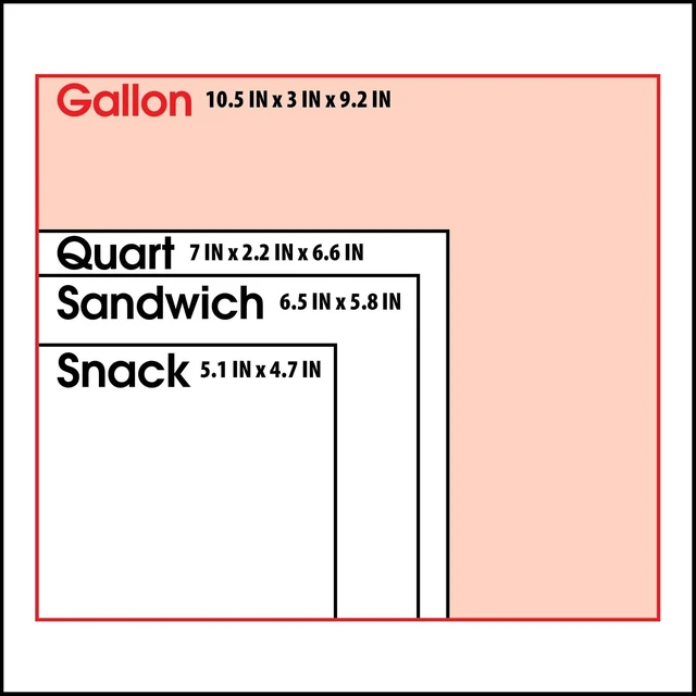 Alt view image 4 of 6 - Great Value Fresh Seal Slider Zipper Storage Bags, 1 Gallon, 60 Count
