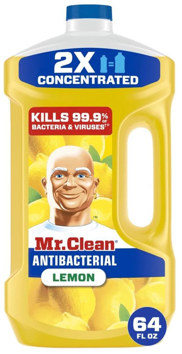 Main image of Mr. Clean Lemon Anti-Bacterial All Purpose Floor Cleaner & Mop Soap, 64 fl oz