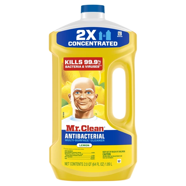 Alt view image 3 of 6 - Mr. Clean Lemon Anti-Bacterial All Purpose Floor Cleaner & Mop Soap, 64 fl oz