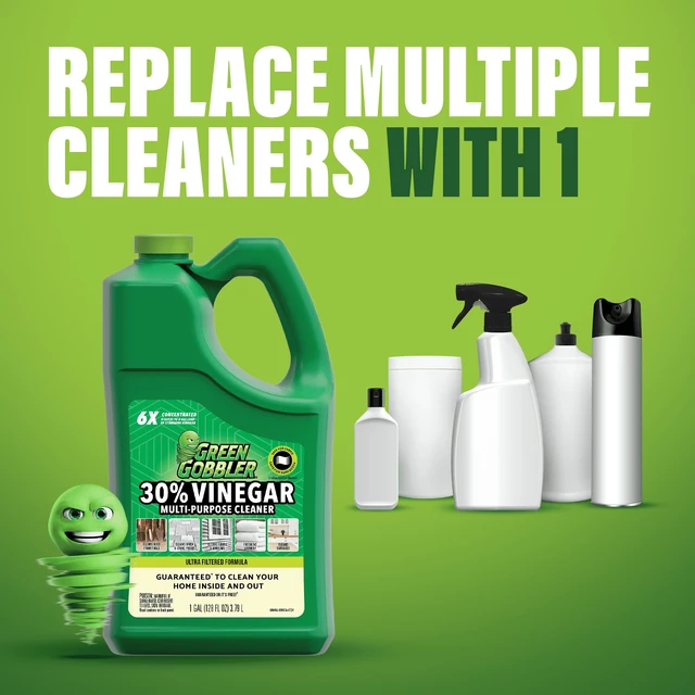 Alt view image 5 of 6 - Green Gobbler 30% Concentrated Vinegar Multi Purpose Cleaner for Home and Outdoor Use, 1Gallon