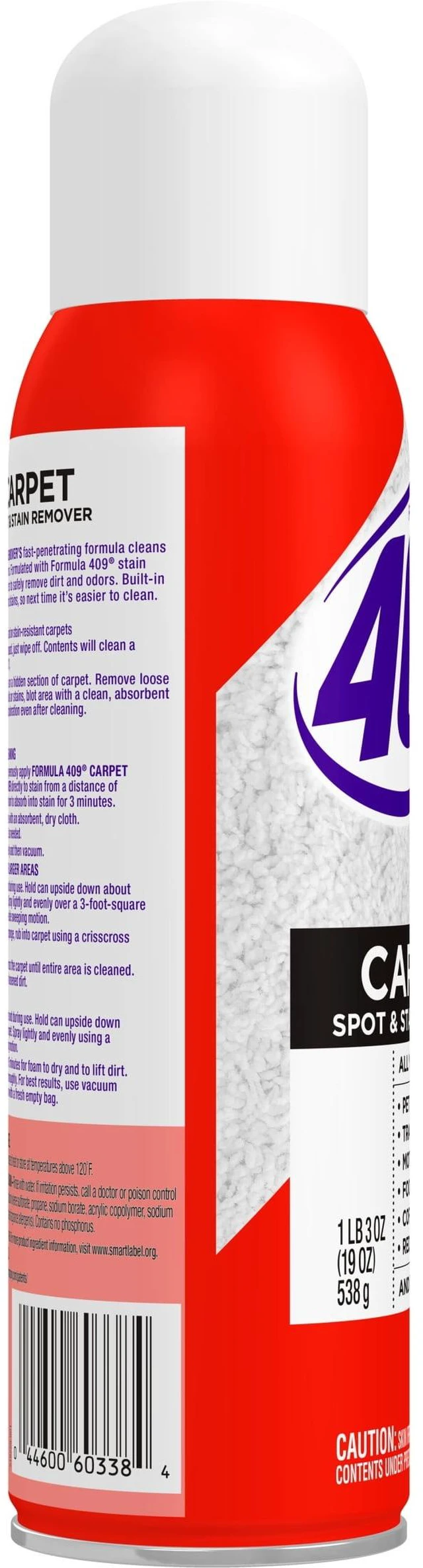 Alt view image 5 of 5 - Formula 409 Carpet Cleaner Spray, Aerosol Can, 19OZ