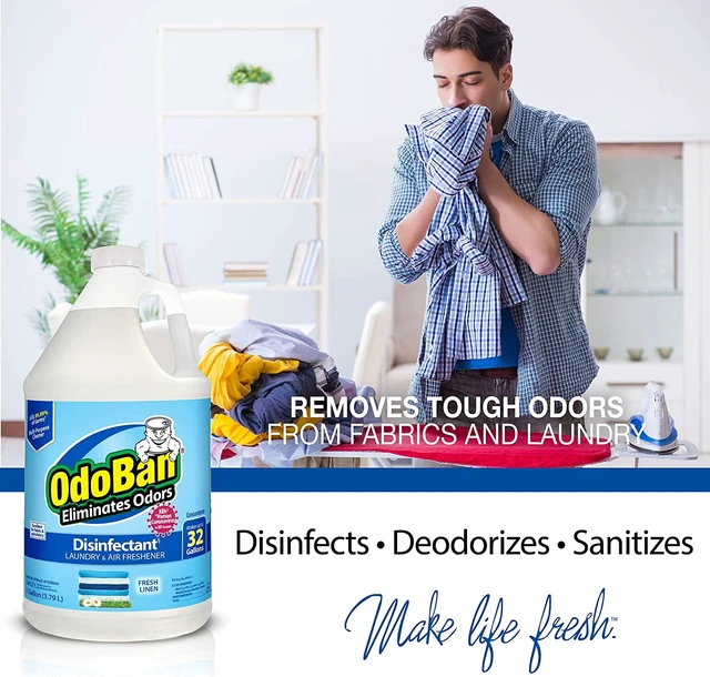 Alt view image 3 of 6 - OdoBan 1gal Fresh Linen Odor Eliminator and Disinfectant Concentrate