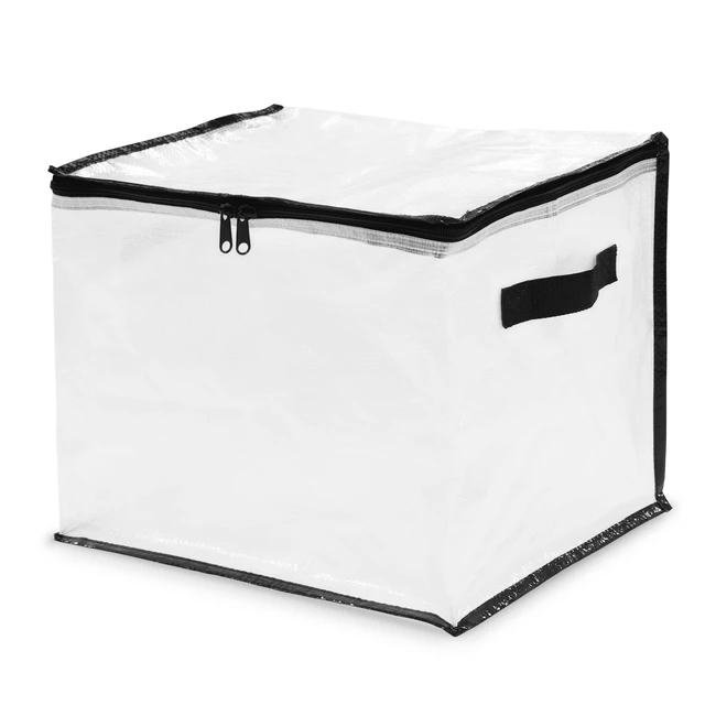 Alt view image 5 of 5 - Mainstays Clear Cube Storage Bags, 3 Pack