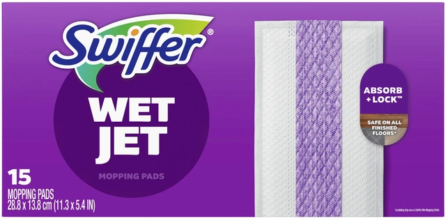 Alt view image 2 of 3 - Swiffer Wet Jet Mop Cleaning Pads Refill, Floor Cleaner, 15 Count