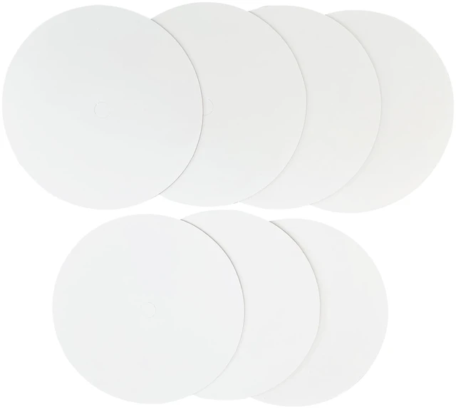 Main image of Way to Celebrate Round Paper Cake Boards, White, 12in, 7 Count