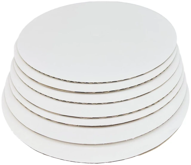 Alt view image 6 of 6 - Way to Celebrate Round Paper Cake Boards, White, 12in, 7 Count