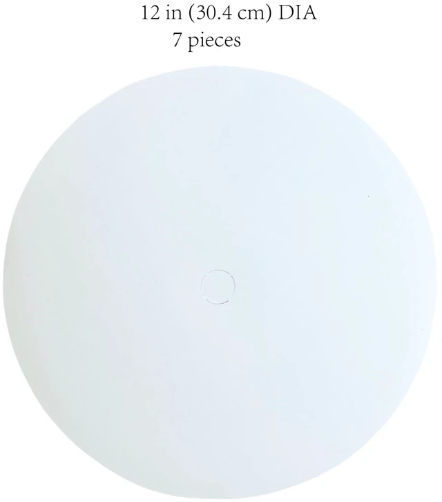 Alt view image 5 of 6 - Way to Celebrate Round Paper Cake Boards, White, 12in, 7 Count