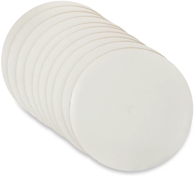 Alt view image 3 of 5 - 10" White Round Paper Cake Boards, 10 Count, Way To Celebrate