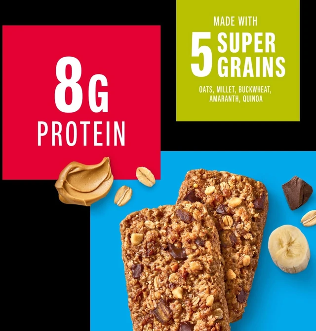 Alt view image 3 of 6 - KIND Breakfast Protein Bars, Peanut Butter Banana Dark Chocolate, Gluten Free, 6 Packs