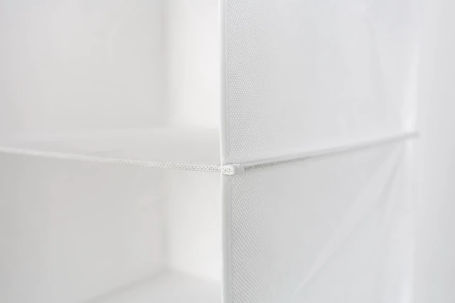 Alt view image 6 of 6 - Mainstays 6 Shelf Non-Woven Hanging Closet Organizer, Arctic White