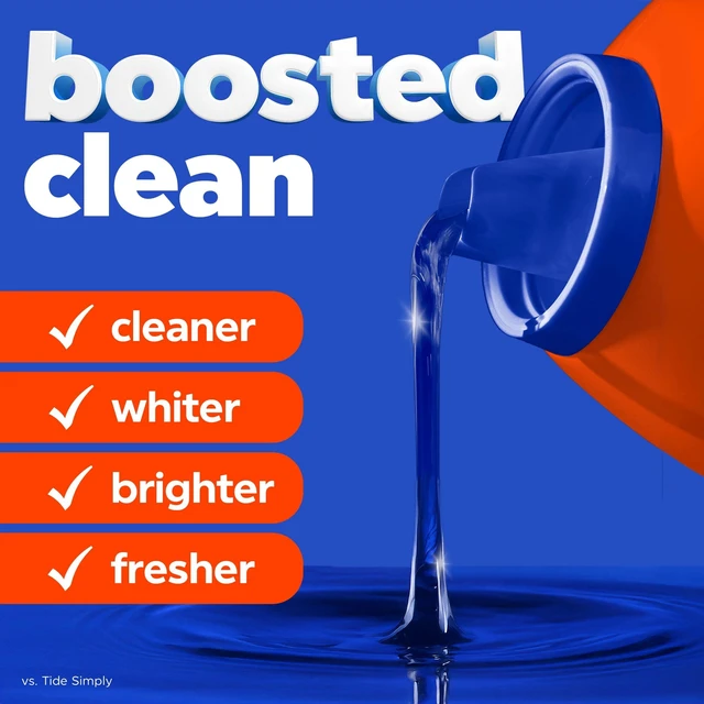 Alt view image 3 of 6 - Tide Laundry Detergent Liquid, Original Scent, 6X Boosted Cleaning Power, 29 fl oz, 23 Loads