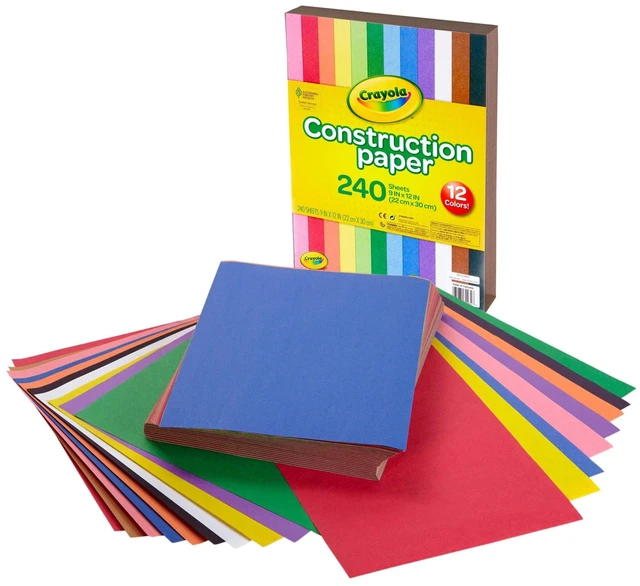Alt view image 4 of 6 - Crayola Construction Paper, 240 Pages, 10 Colors, Valentines Party Supplies