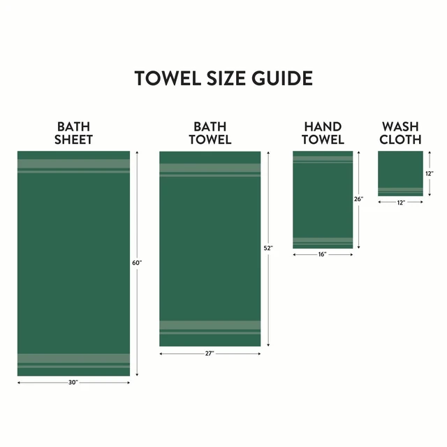 Alt view image 2 of 6 - Mainstays Basic Bath Sheet, Soft 100% Cotton, Highly Absorbent, Green