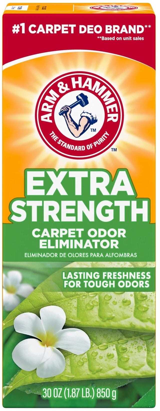 Alt view image 2 of 5 - 3 Pack ARM & HAMMER Extra Strength Carpet Odor Eliminator Powder, Fresh Scent, 30oz