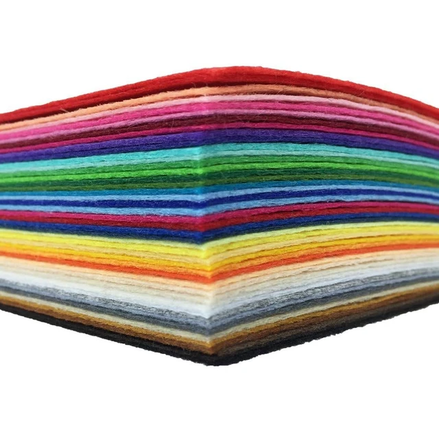 Alt view image 7 of 7 - Flic-Flac 16PCS 8 x 12 Inches (20 x 30cm) Assorted Color Felt Fabric Sheets 1mm Thick for Patchwork Sewing DIY Craft