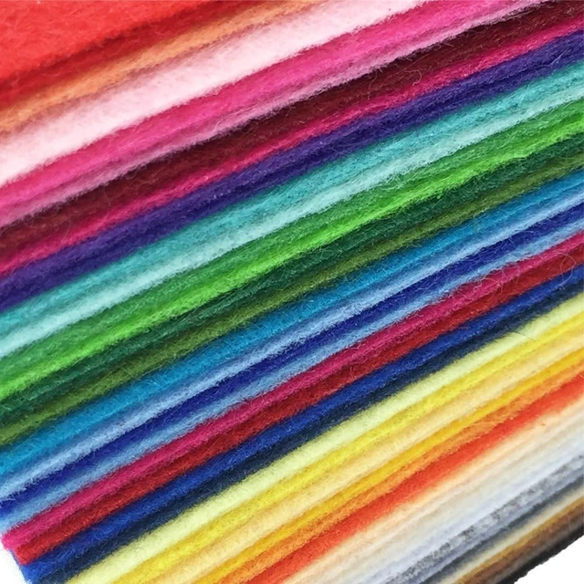 Alt view image 3 of 7 - Flic-Flac 16PCS 8 x 12 Inches (20 x 30cm) Assorted Color Felt Fabric Sheets 1mm Thick for Patchwork Sewing DIY Craft