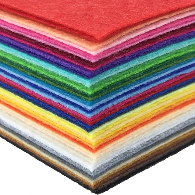 Alt view image 6 of 7 - Flic-Flac 16PCS 8 x 12 Inches (20 x 30cm) Assorted Color Felt Fabric Sheets 1mm Thick for Patchwork Sewing DIY Craft