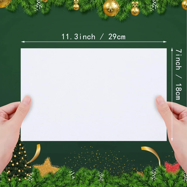 Alt view image 4 of 7 - Jtnohx 16 Pcs Stiff Felt Sheets, 7"11.3", Craft Felt Squares for Sewing, White