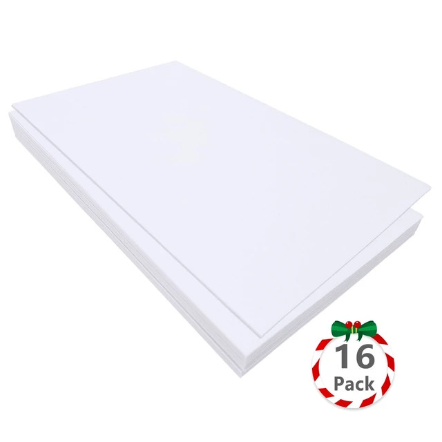 Alt view image 3 of 7 - Jtnohx 16 Pcs Stiff Felt Sheets, 7"11.3", Craft Felt Squares for Sewing, White