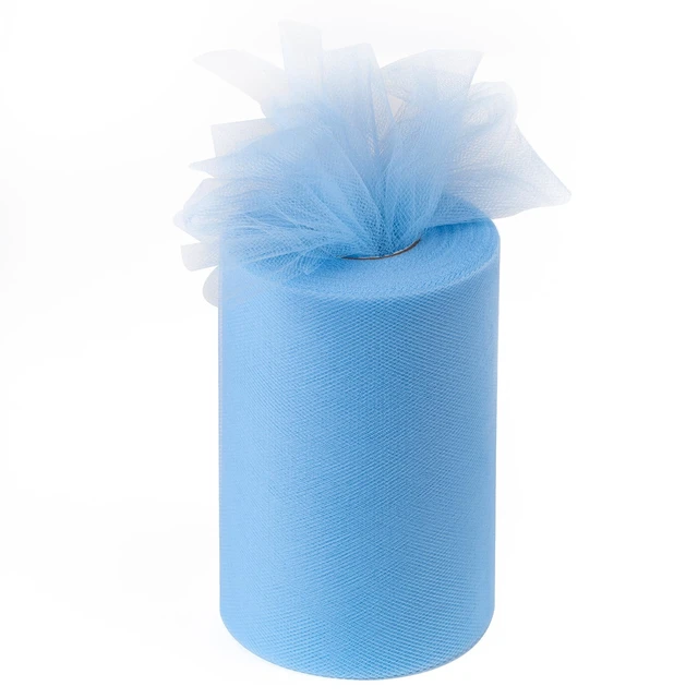 Alt view image 2 of 6 - 6 Inch x 100 Yards White Tulle Fabric Roll