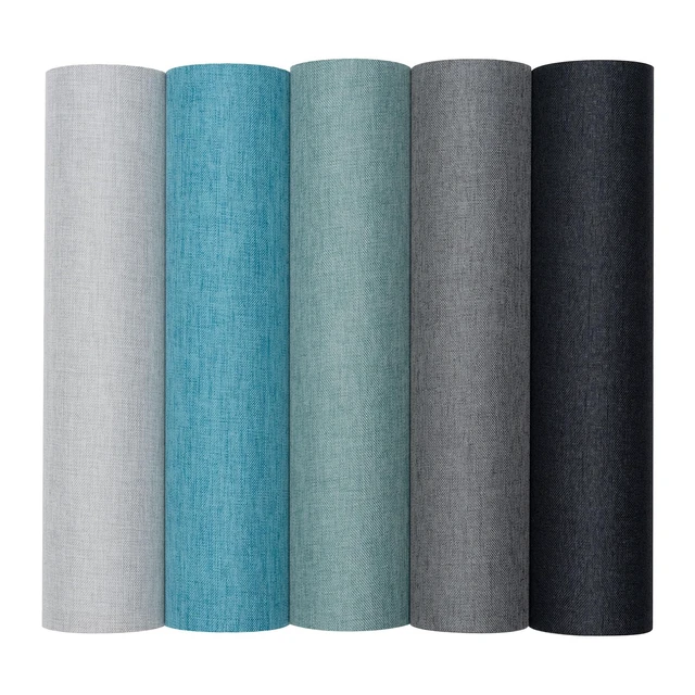 Alt view image 6 of 7 - 10pcs Book Cloth 14"x10" 5 Colors Fabric Surface and Paper Backed for Book Binding DIY Book Cover (Style A)