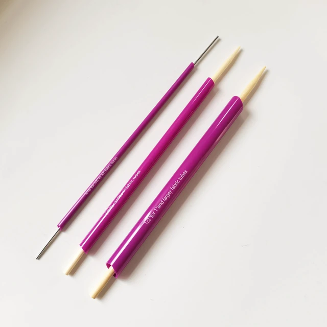 Alt view image 2 of 4 - HONEYSEW Fabric Tube Turners Set, 3 Count, Assorted Sizes, with 1 Ball Point Bodkin Drawstring Threader, for Sewing DIY Tool