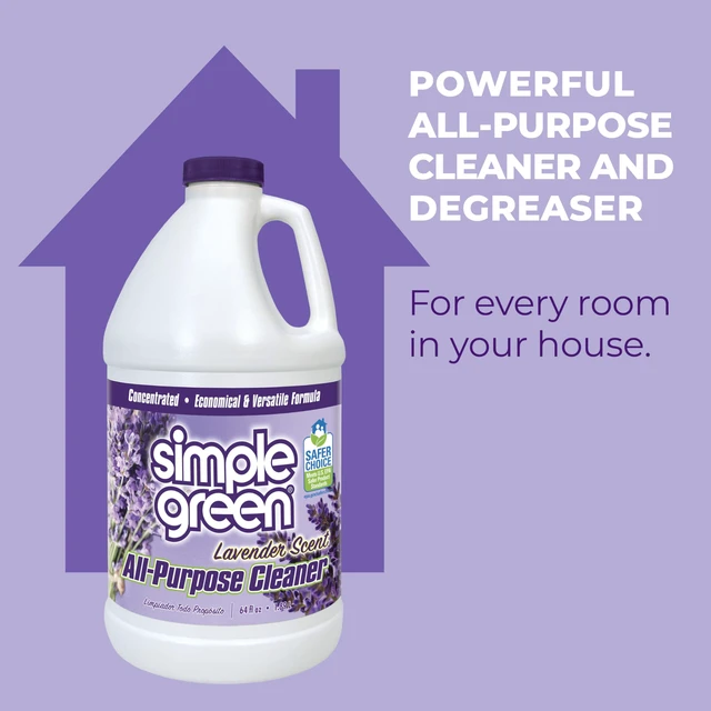 Alt view image 4 of 6 - Simple Green All Purpose Cleaner Concentrate Lavender Scent 64 Fl Oz
