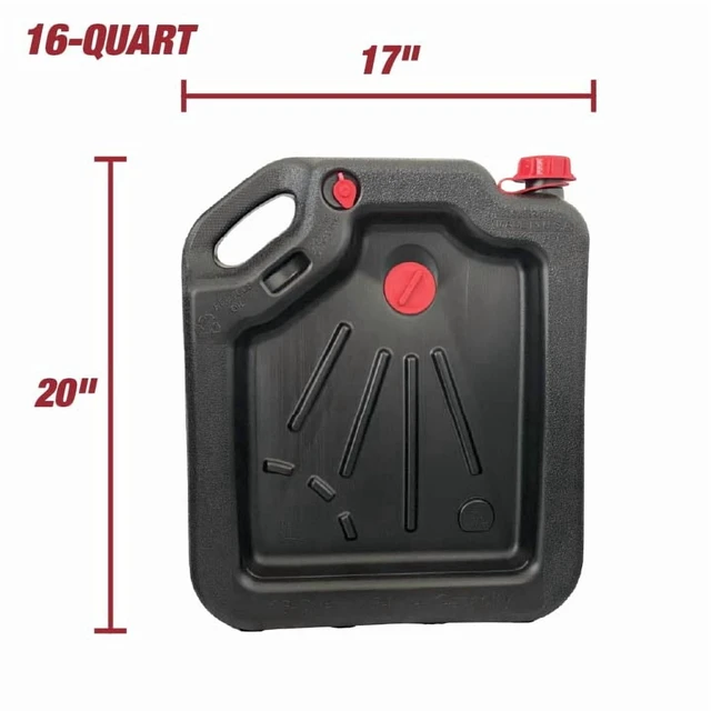 Alt view image 5 of 6 - Hyper Tough 16-Quart Automotive Drain Pan Container