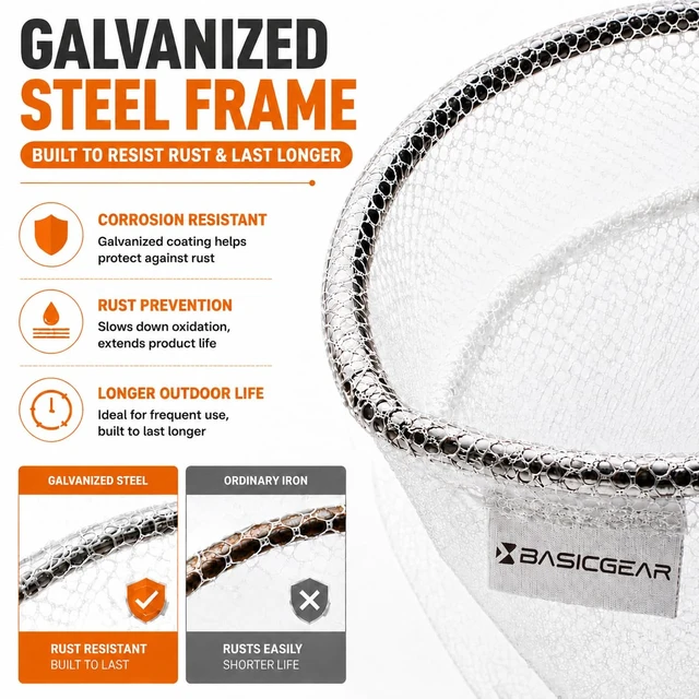 Alt view image 5 of 6 - BasicGear Minnow Dip Net 12in Micro Mesh for Bait Bucket