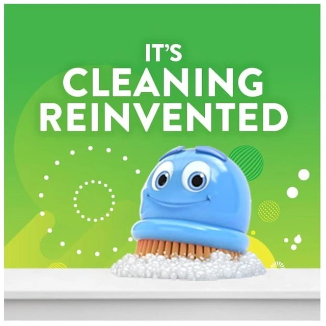 Alt view image 5 of 6 - Scrubbing Bubbles Automatic Toilet Bowl Cleaner Fresh Gel Cleaning Stamp Citrus Dispenser & 6 Gel Stamps