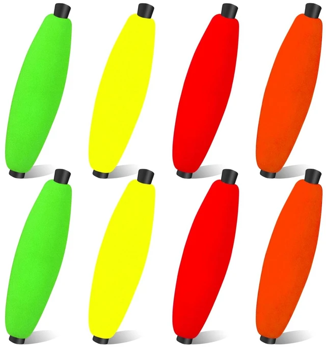 Main image of YOTO Peg Floats, Foam Cigar Slip Fishing Corks Bobbers for Catfish Crappie and Santee Rig