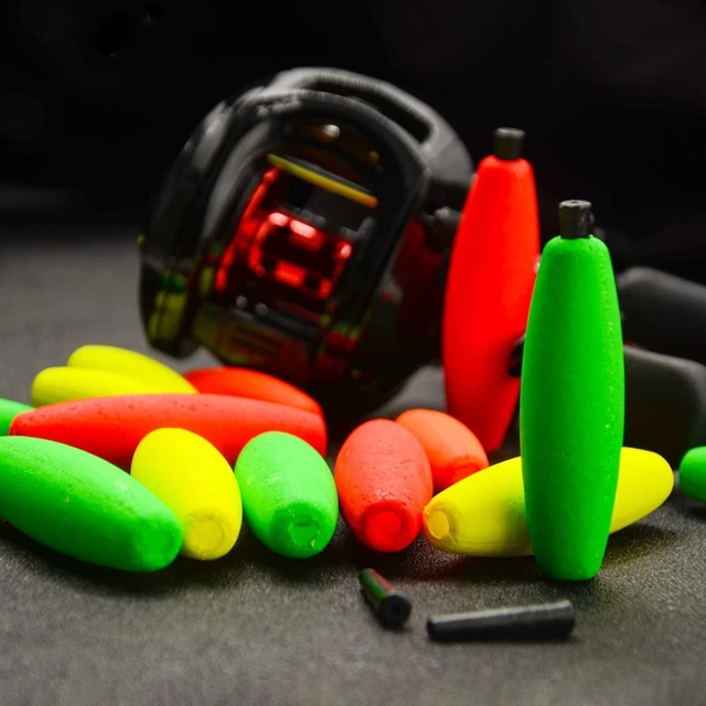 Alt view image 2 of 5 - YOTO Peg Floats, Foam Cigar Slip Fishing Corks Bobbers for Catfish Crappie and Santee Rig