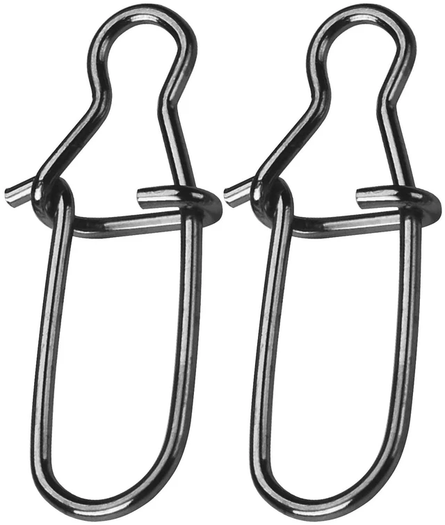 Main image of AMYSPORTS Duo Lock Snap Swivel Stainless Quick Change Fishing Snap Clip Solid Black Nickel 26lb-220lb