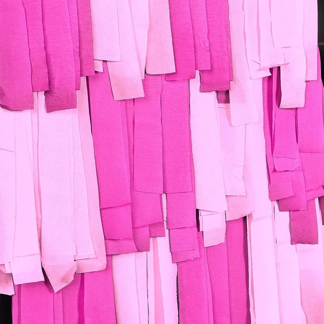 Alt view image 3 of 6 - PartyWoo Hot Pink Crepe Paper Streamers 4-Pack 328ft