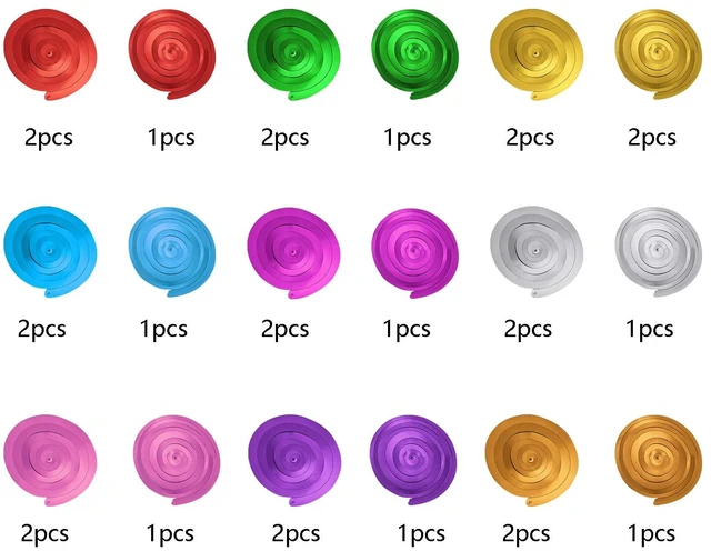 Alt view image 3 of 6 - Colorful Ceiling Swirl Foil Decorations Hanging Plastic Streamers, Themed Party Decoration for Weddings, Thanksgiving, Graduation Celebrations, Pack of 28