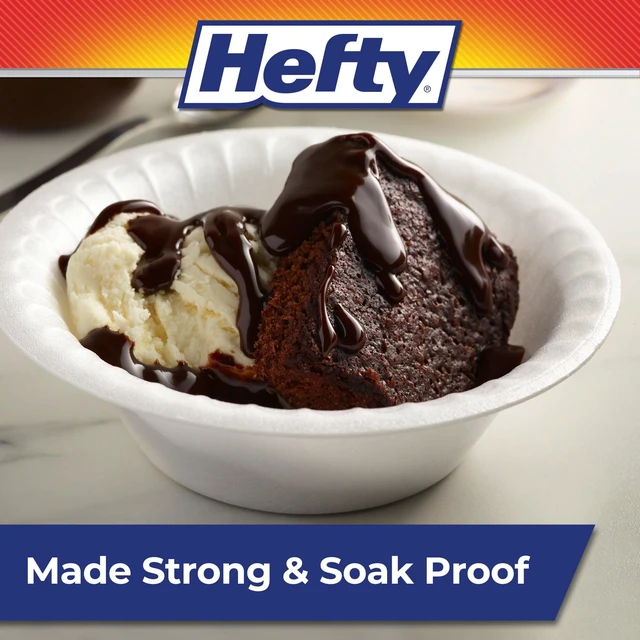 Alt view image 2 of 6 - Hefty Everyday Soak-Proof Foam Bowls, 12oz, White, 50 Count