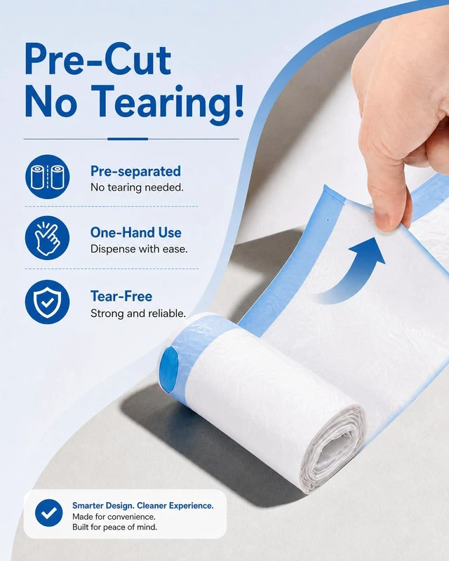 Alt view image 6 of 6 - 66 Count 26"x11.8" Cat Litter Box Bags Liners for Automatic Cat Litter Box