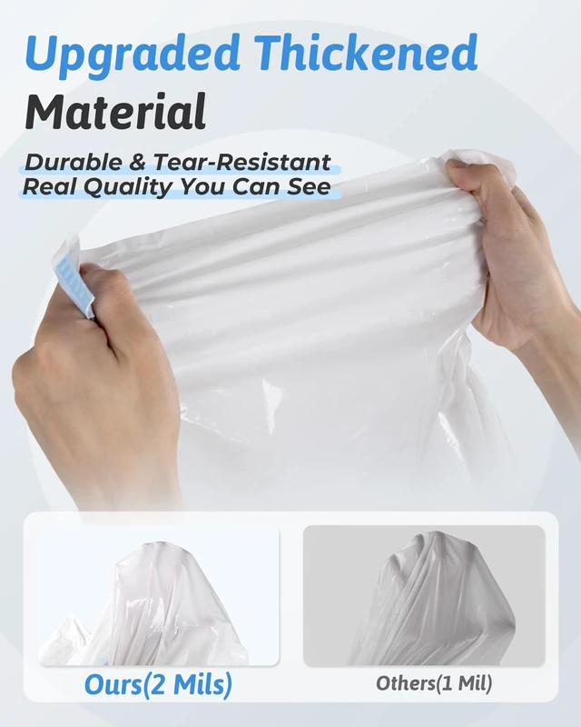 Alt view image 3 of 7 - ANWA 36"x18" Heavy-Duty Cat Litter Box Liners, Large Cat Litter Bags