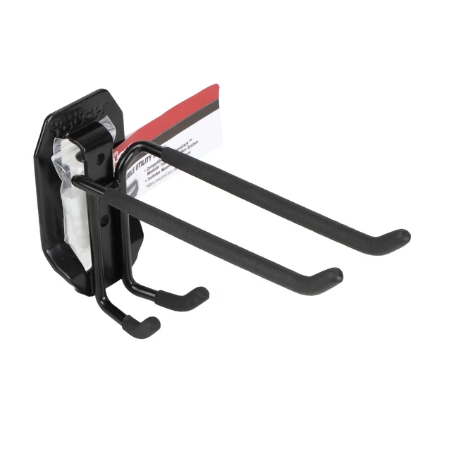 Alt view image 6 of 6 - Hyper Tough Hyper Stack Double Utility Hook, Black, Heavy-Duty Steel, 1 Piece