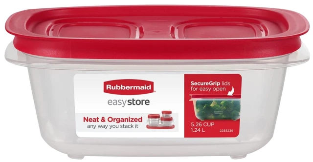 Main image of Rubbermaid 5.26-Cup EasyStore Rectangle Food Storage Container with Lids
