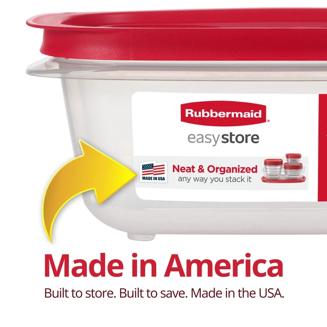Alt view image 4 of 5 - Rubbermaid 5.26-Cup EasyStore Rectangle Food Storage Container with Lids