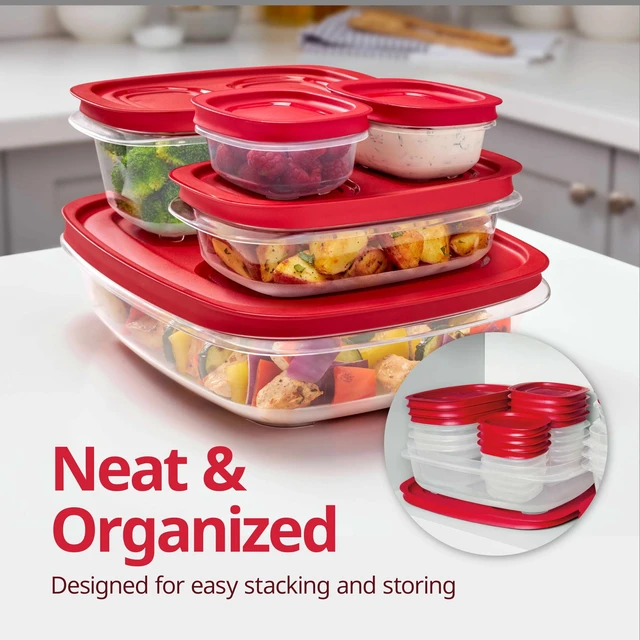 Alt view image 5 of 5 - Rubbermaid 5.26-Cup EasyStore Rectangle Food Storage Container with Lids