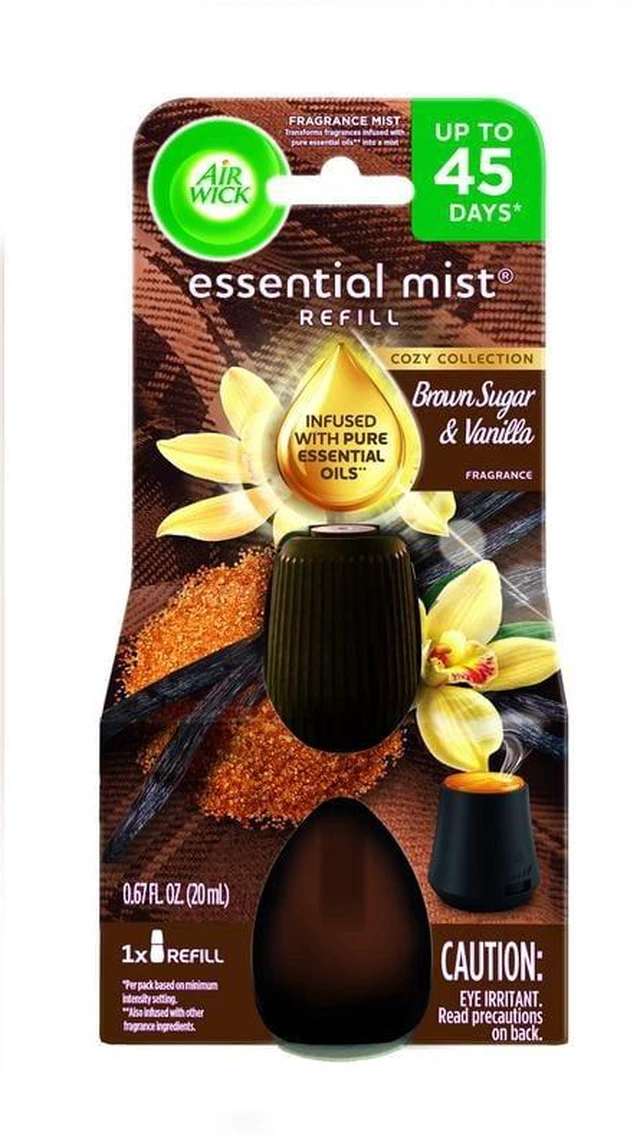 Alt view image 4 of 5 - Air Wick Essential Mist Scented Oil Cordless Diffuser Refill - Brown Sugar and Vanilla, 1 Count