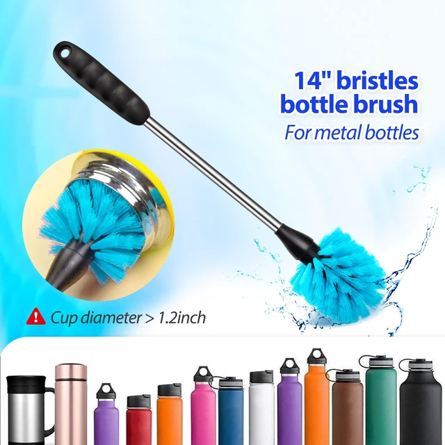 Alt view image 2 of 6 - Holikme Bottle Brush Tube Cleaning Lab Set with Long Handle, White