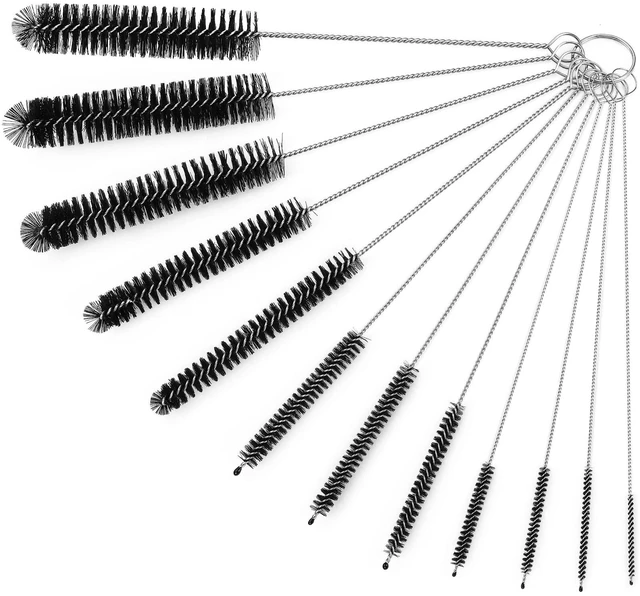 Main image of Ixiaoyoo 12 Pcs 8.2 Inch Nylon Straw Cleaner Brushes Set