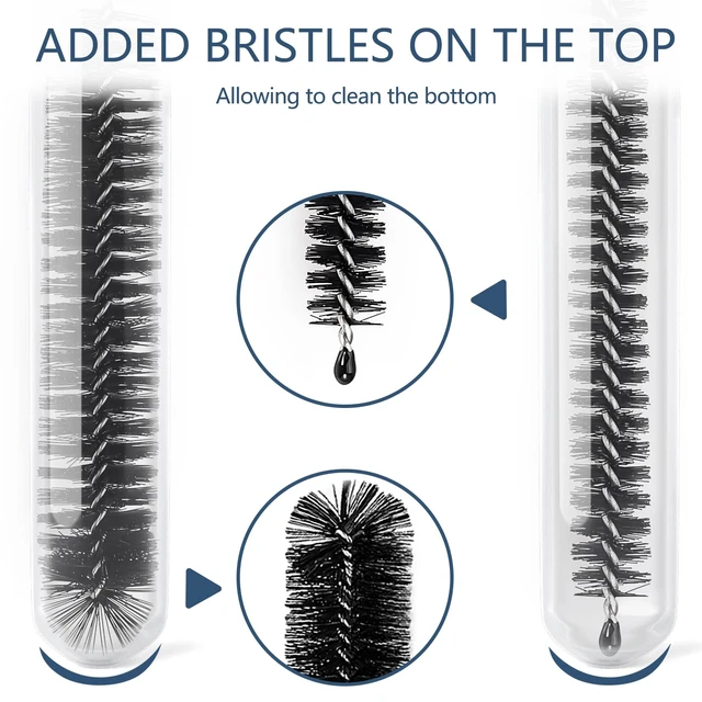 Alt view image 5 of 6 - Ixiaoyoo 12 Pcs 8.2 Inch Nylon Straw Cleaner Brushes Set