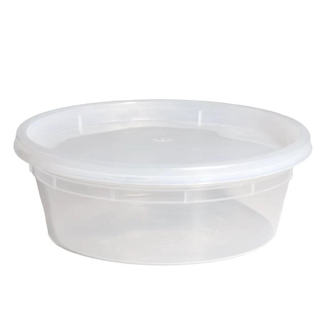 Alt view image 4 of 6 - Mainstays 40-Piece 8oz Plastic Deli Container Set, 20 Containers and 20 Lids