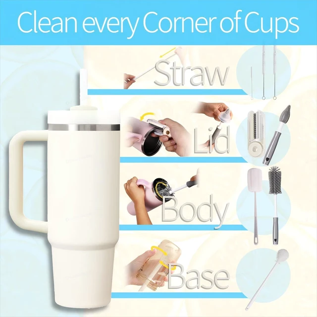 Alt view image 5 of 6 - 8-Pack Bottle Cleaner Brush Set